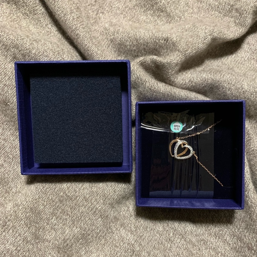 Swarovski Interlocking Heart Necklace - image 2